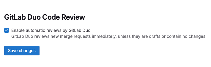 Automatic reviews with Duo Code Review