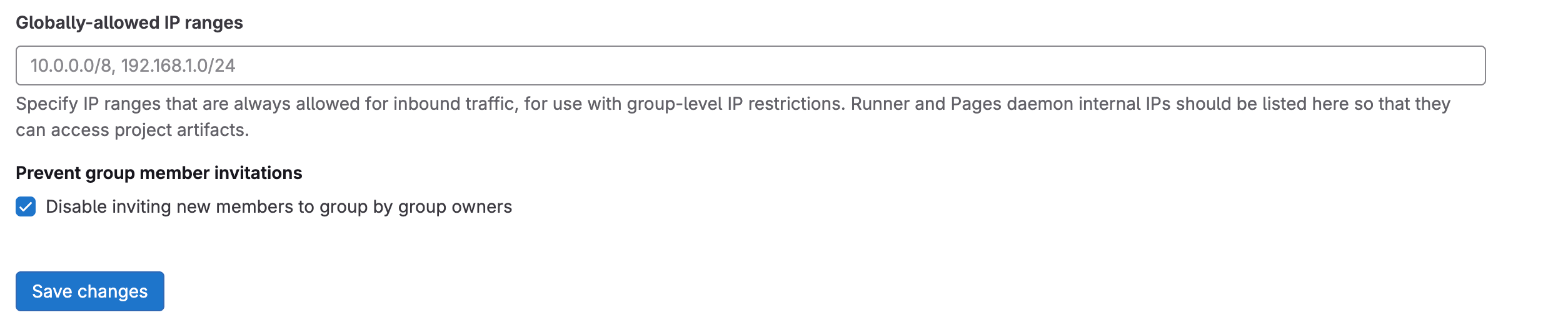 Disable user invitations