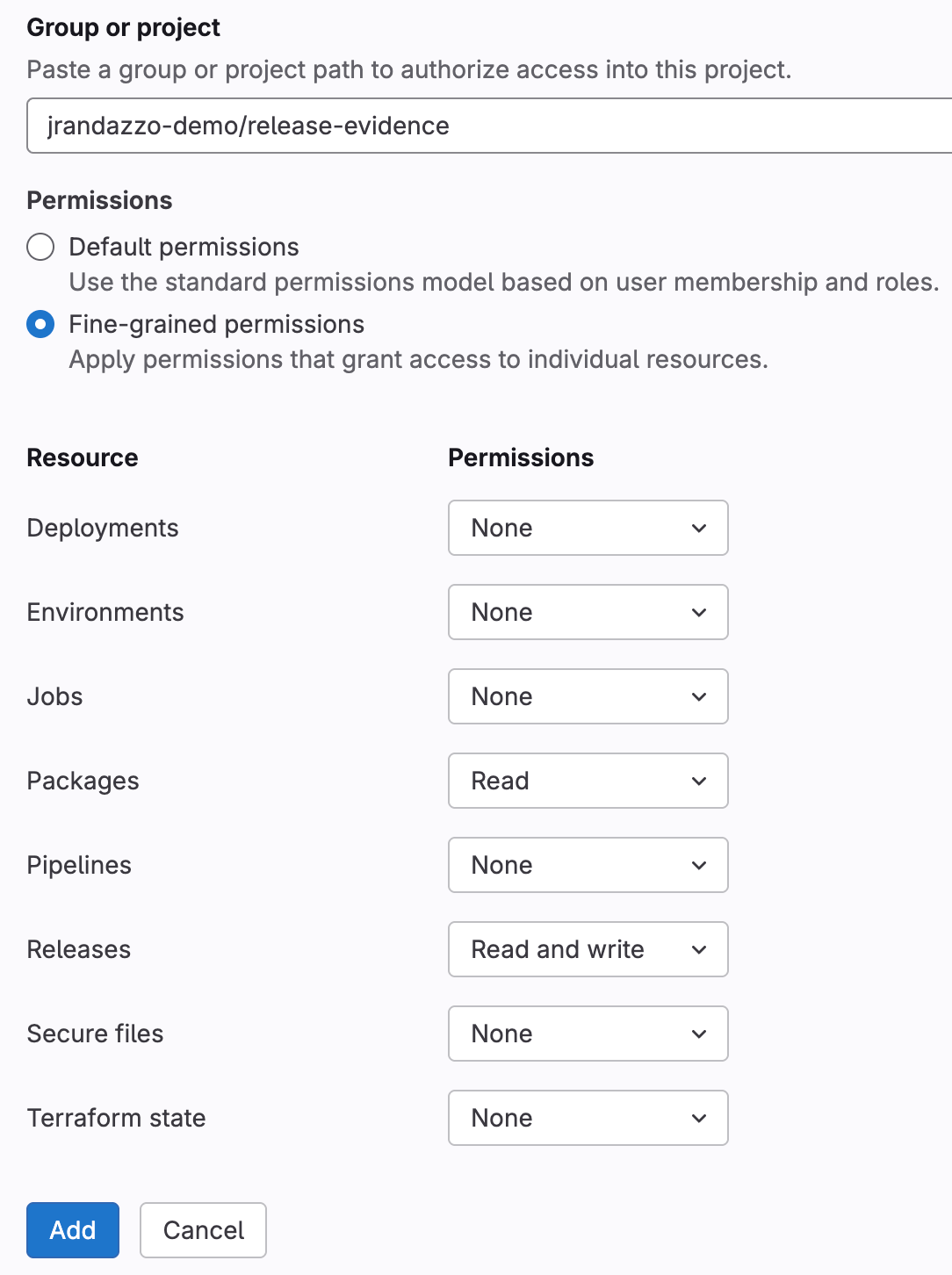 Granular permissions for job tokens in beta