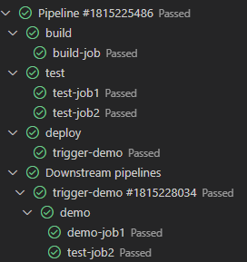 View downstream pipeline job logs in VS Code