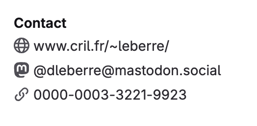 ORCID identifier in user profile