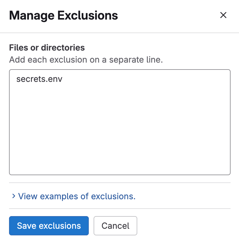 GitLab Duo context exclusion