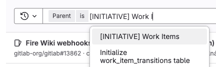 Enhanced parent filtering for epic and issue lists