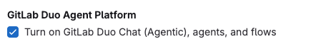 Turn the GitLab Duo Agent Platform on or off
