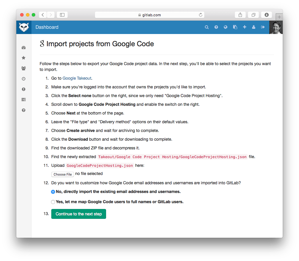 Google Code Import