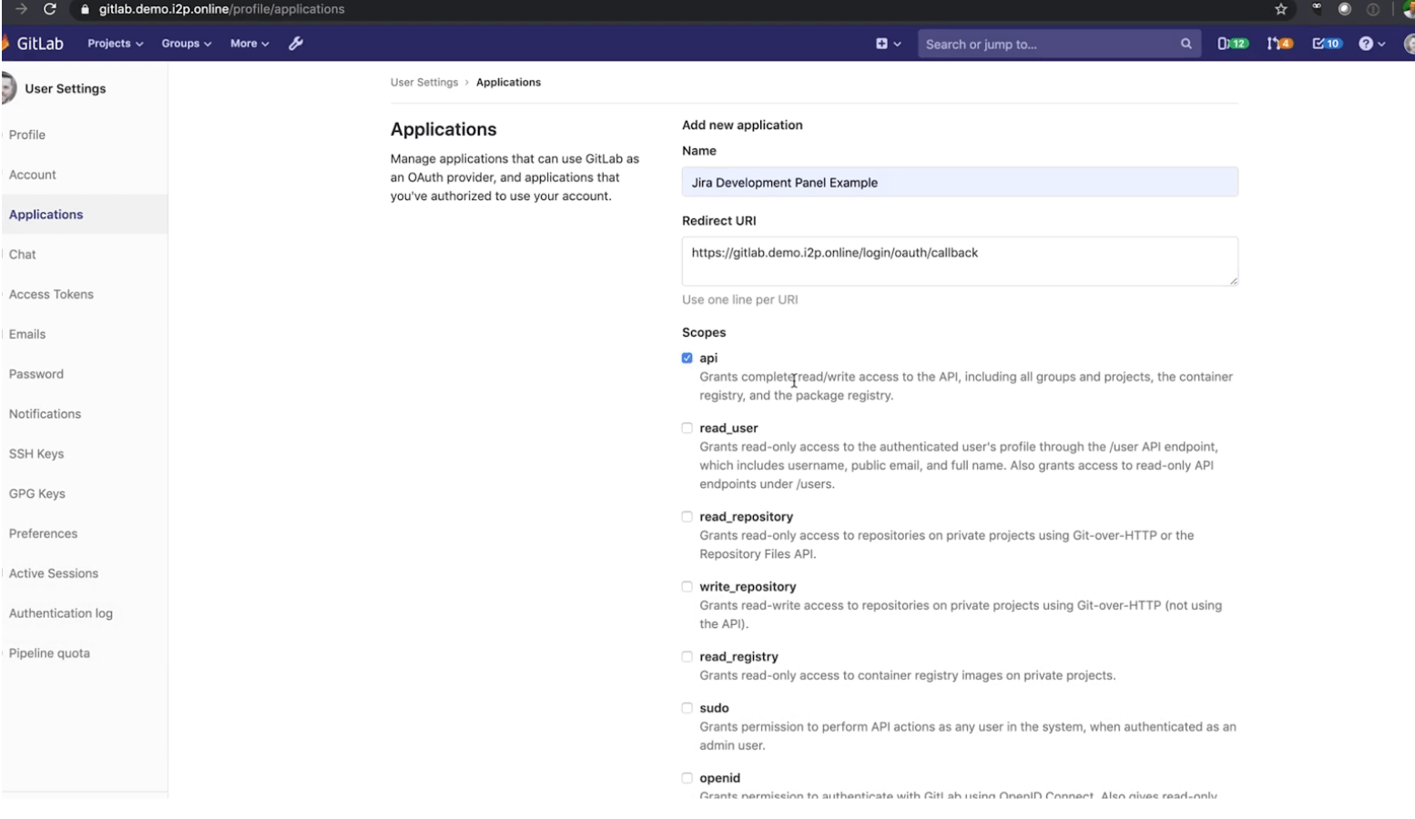 Check api in
Applications