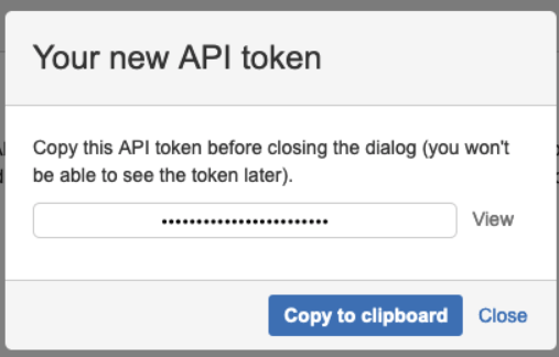 Copy API
Token