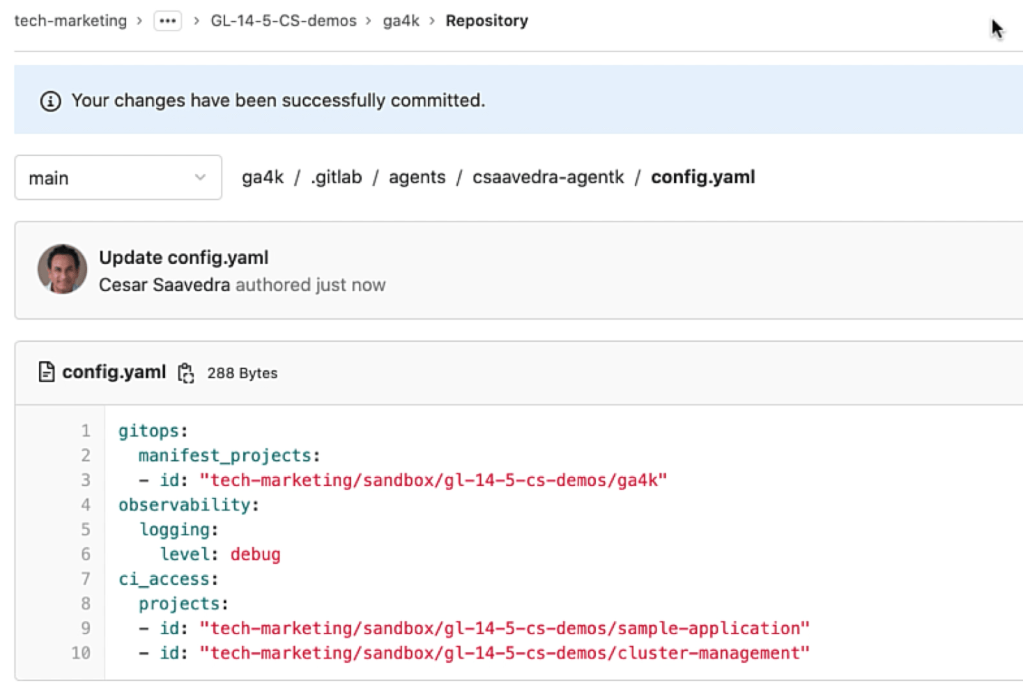 Increasing the agent log level to debug