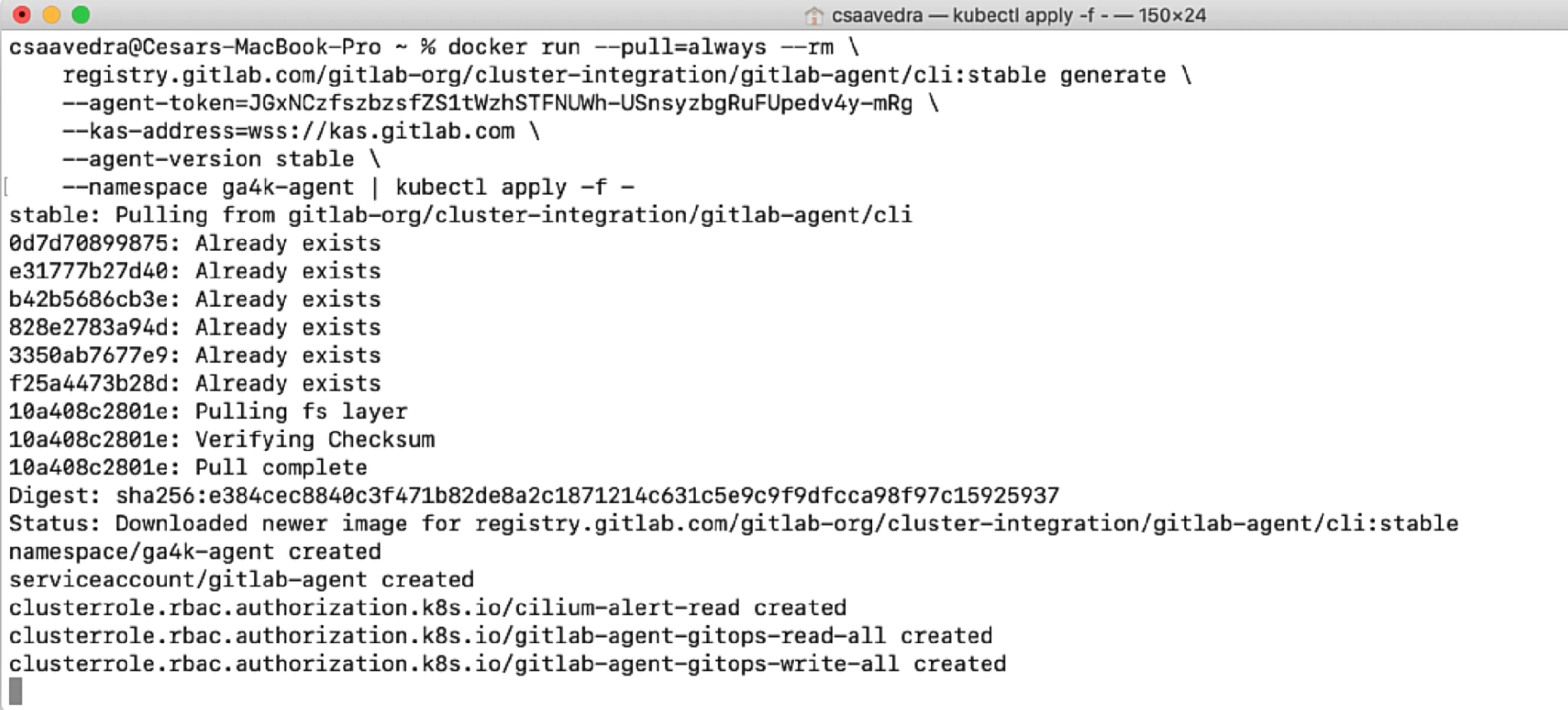 Deploying the agent to your K8s cluster