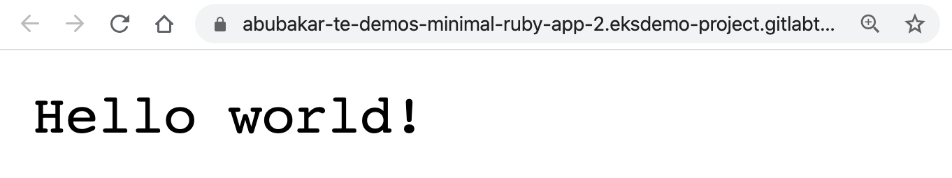 Deployed Application