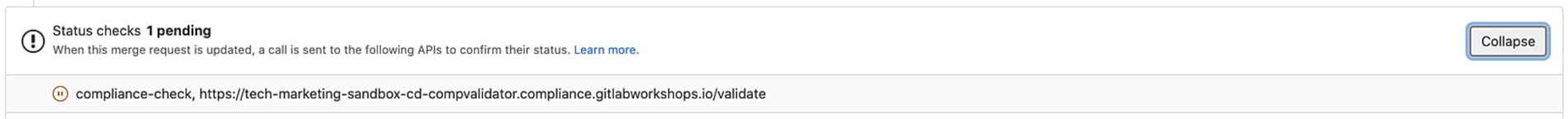 list of status checks
