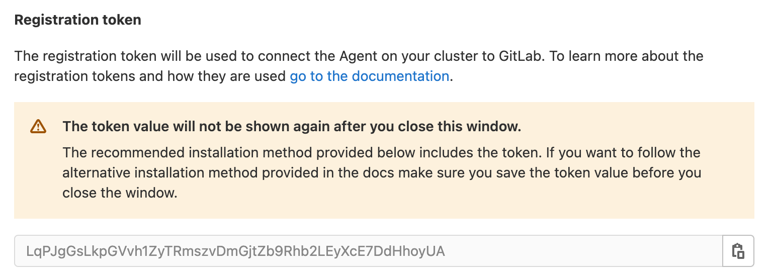 How to save your provided token