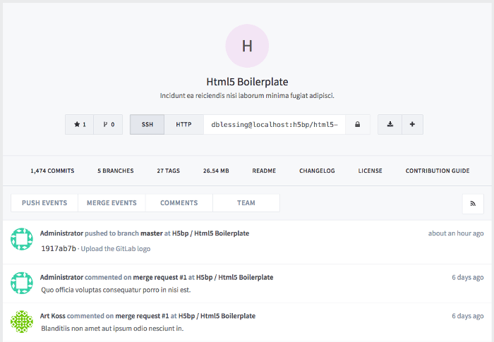 Project Activity View