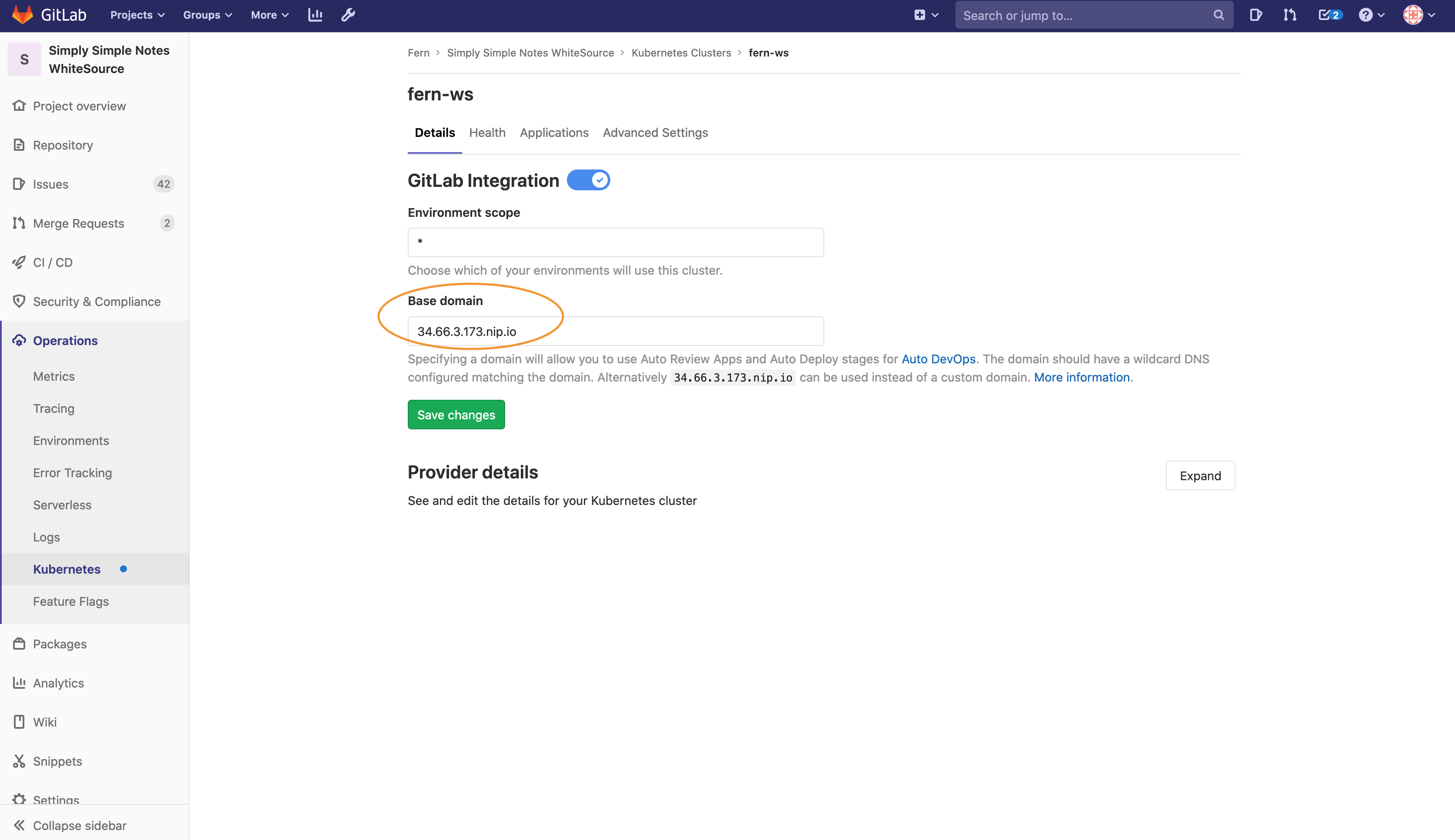 ingress url location